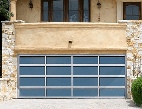 A Home with Modern Style Full-View  Garage Doors