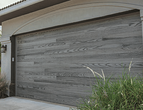 A Home with Planks Garage Doors