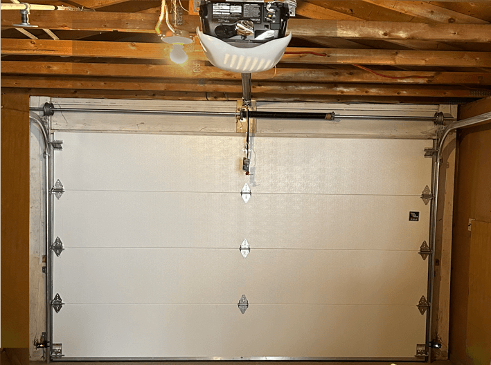 Inside View of New Garage Door