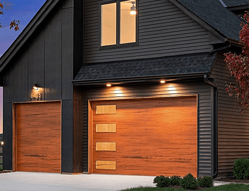 A Home with Skyline Flush Garage Doors