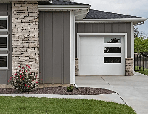 A Home with Skyline Flush Garage Doors